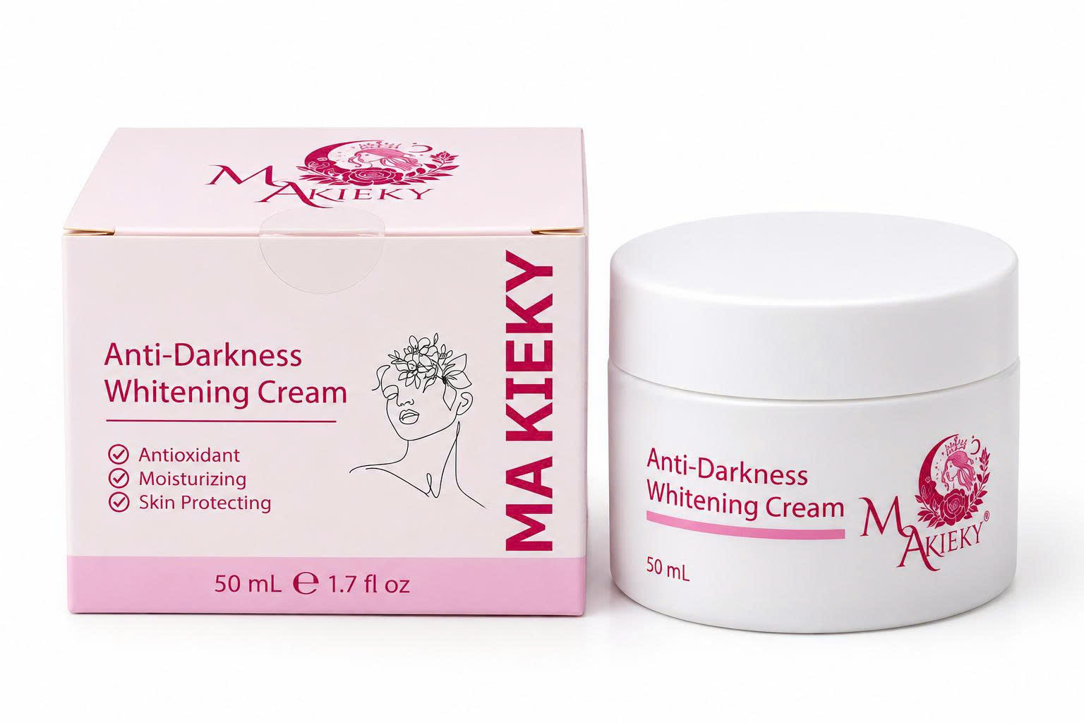 Kem Dưỡng Trắng Da Chống Thâm Nám Makieky - MAKIEKY ANTI-DARKNESS WHITENING CREAM 